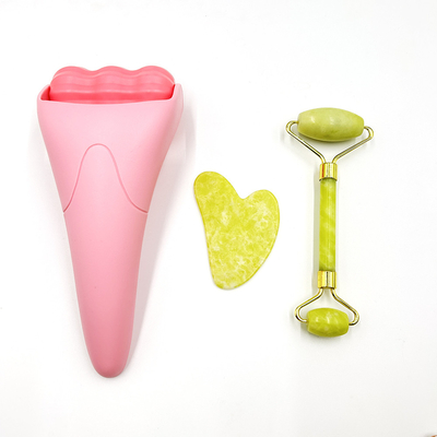Gesichtsmassage-Set Jade-Roller für Haar Wiederaufwachsen Schönheitsgerät und natürliche Anti-Aging