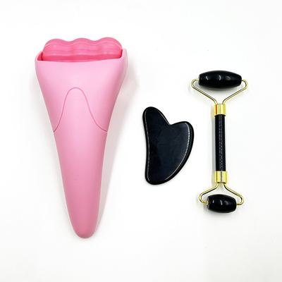 Gesichtsmassage-Set Jade-Roller für Haar Wiederaufwachsen Schönheitsgerät und natürliche Anti-Aging
