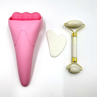 Gesichtsmassage-Set Jade-Roller für Haar Wiederaufwachsen Schönheitsgerät und natürliche Anti-Aging