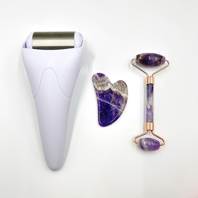 Gesichtsmassage-Set Jade-Roller für Haar Wiederaufwachsen Schönheitsgerät und natürliche Anti-Aging