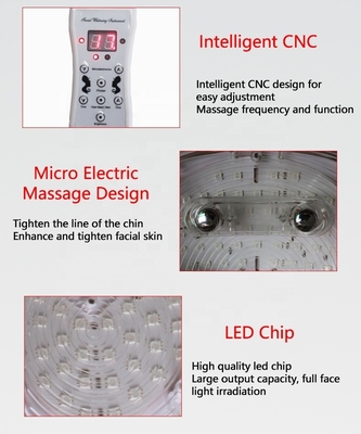 Spannung 110V-240V 7 Farbe LED Gesichtsmaske Lichttherapie für Hautverstärkung und Straffung