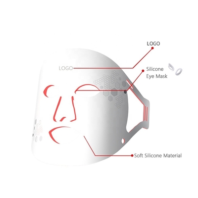 Silikon-LED-Gesichtsmaske zur Befestigung von individuellen Formen und Produktgewicht 0,5 kg