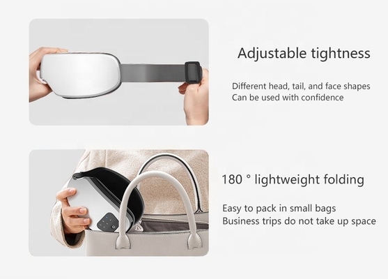 Bequemer Augenmassager zur Linderung von Anspannungen und zur Förderung der Entspannung 850 mAh Batterie