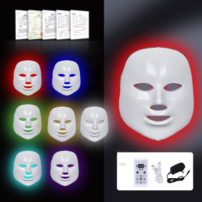 7 Farben LED Gesichtsmasken Stecker Typ CN für Faltenbekämpfung Rotlichttherapie Wasserdicht NO