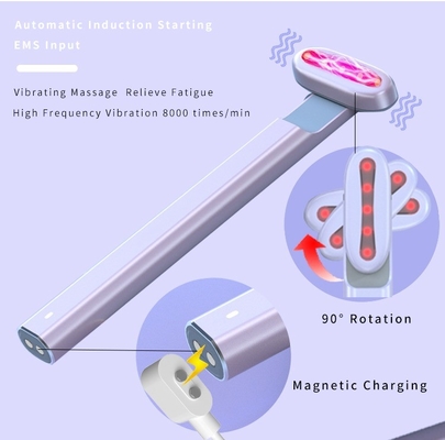 Körperpflege 155*18,3*23,4 mm Rotation Mikrokurrent Ems Augenmassager Stiftstange