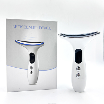Multifunktionelle Schönheitsgeräte LED-Fotonentherapie Hautverstärkung Gesichts- und Nackenlift-Massager