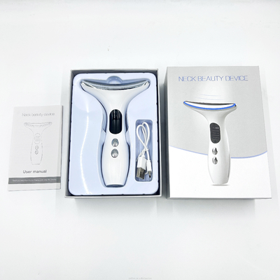 Multifunktionelle Schönheitsgeräte LED-Fotonentherapie Hautverstärkung Gesichts- und Nackenlift-Massager