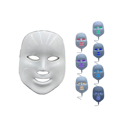 LED Gesichtslicht-Therapie-Maske Modell 2023 Anti-Akne 7 Farbe Wasserdicht KEIN Zuhause