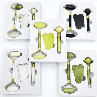 Xiuyan Stein Handgriff Großer Körper Gua Sha Jade Roller Gua Sha für Schmerzen Muskeln Massager