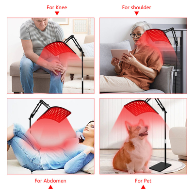 Kontrolllogo Licht Rot Therapie-Panel Schmerzmittellampe mit Stand 24w Ausgangsstrom 2A