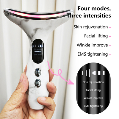 EMS elektrische Muskelstimulation Hals-Gesichts-Lifting-Gerät für Gesichts- und Augenmassage