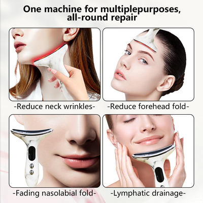 Anti-Aging und Faltenentfernung Elektrische Halsmassageur LED Gesichtsmassage für Gesicht Hals