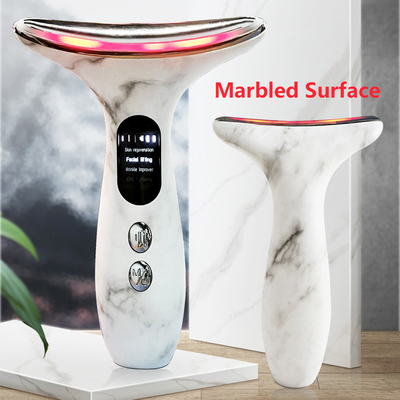 Anti-Aging und Faltenentfernung Elektrische Halsmassageur LED Gesichtsmassage für Gesicht Hals