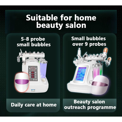 Portable Oxygene Jet Gesichtsmaschine Aqua Jet Peeling und Dermabrasion für jugendliche Haut