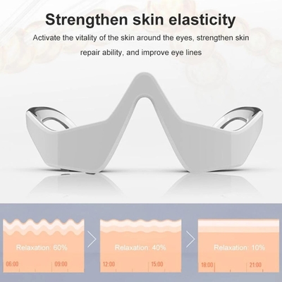 Home Plastik-Vibrations-LED-Rotlicht-Therapie-Gerät mit Mikrokurrent-Ems-Augenmassager