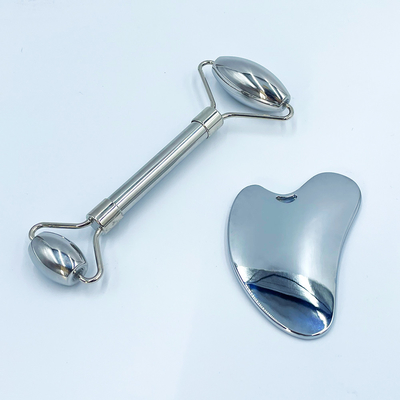 Gesichtsmassage Grüner Edelstahl Gua Sha Stein für Hals und Gesicht Custom Logo Beauty