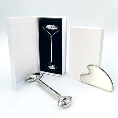 Gesichtsmassage Grüner Edelstahl Gua Sha Stein für Hals und Gesicht Custom Logo Beauty