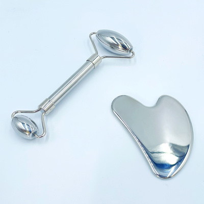 Entspannen und Linderung von Schmerzen mit Custom Logo Roller Gua Sha Set Edelstahl Körpermassage