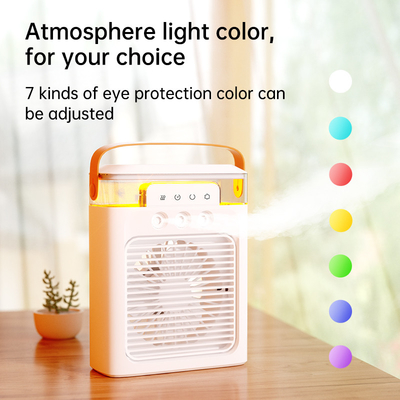 Portable Mini Cooler 6 Zoll Schwarz-Weiß Wiederaufladbares Klapp-USB-Kühlfan mit Batterie