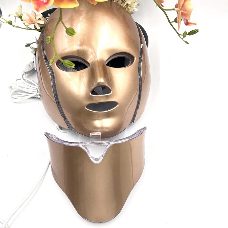 Spannung 110V-240V 7 Farbe LED Gesichtsmaske Lichttherapie für Hautverstärkung und Straffung