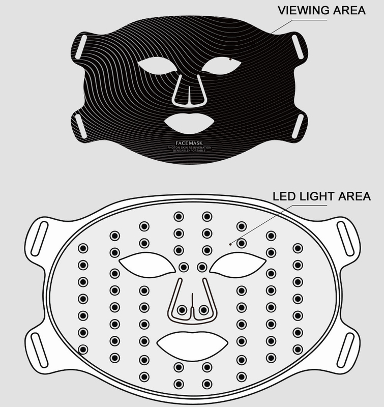 2024 Za Plugs Typ Komfort Silikon Hochenergie-Infrarotlicht 850nm Led Gesichtsmasken