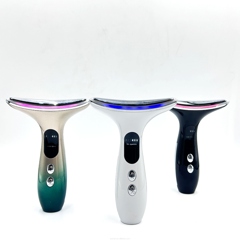 Multifunktionelle Schönheitsgeräte LED-Fotonentherapie Hautverstärkung Gesichts- und Nackenlift-Massager