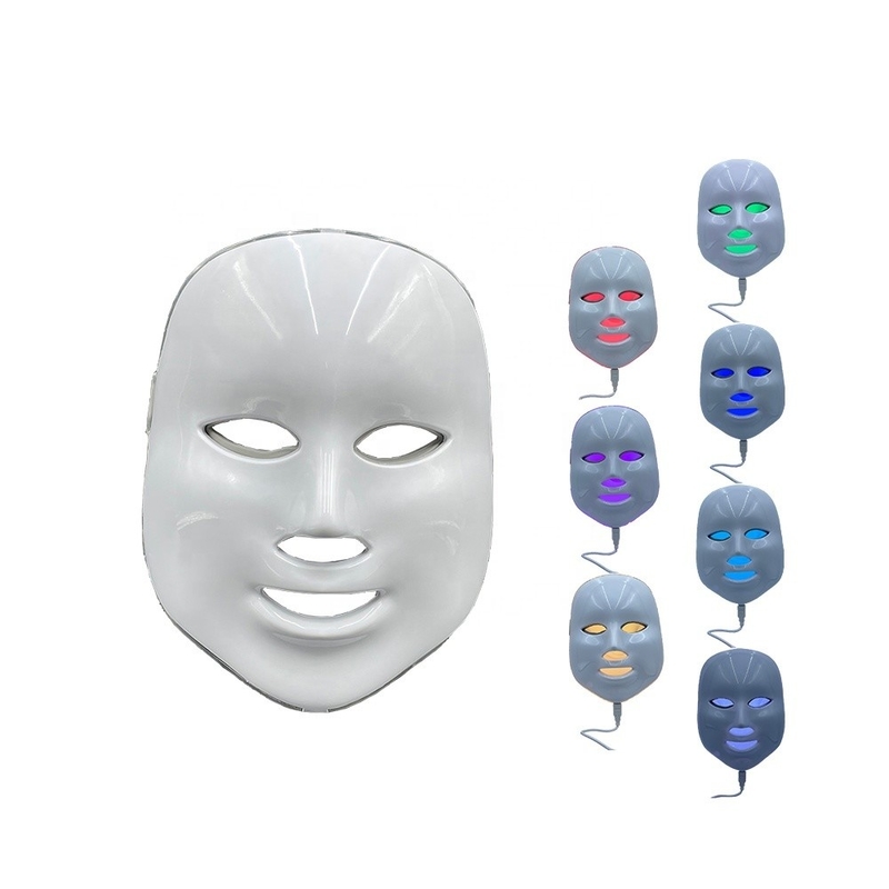 LED Gesichtslicht-Therapie-Maske Modell 2023 Anti-Akne 7 Farbe Wasserdicht KEIN Zuhause