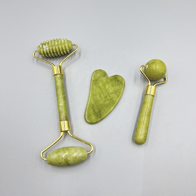 19*16*5cm Handheld Mini Jade Roller Private Label Gesichtslifting Gua Sha Set Box Tools 2023
