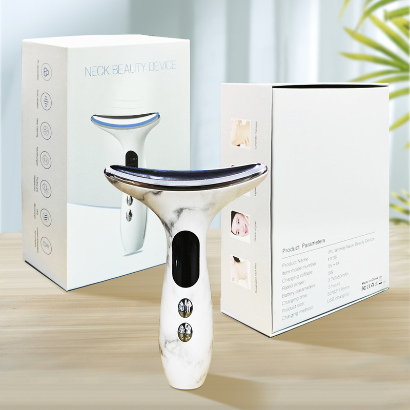 EMS elektrische Muskelstimulation Hals-Gesichts-Lifting-Gerät für Gesichts- und Augenmassage